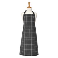 LADELLE Küchenschürze Eco Check charcoal