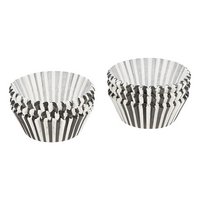 PATISSE Papierförmchen weisss schwarz gestreift 5cm