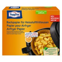 TOPPITS Backpapier für Heissluftfritteusen rund