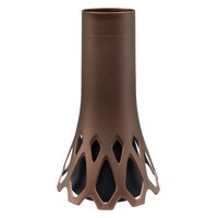 PLASTIA Vase Roseta mit Sockelgewicht bronze 1.3 l