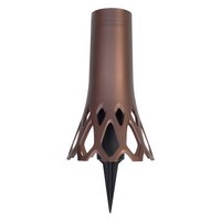 PLASTIA Vase Roseta mit Erdspiess bronze 1.3 l