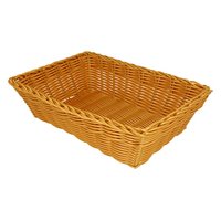 METALTEX Brotkorb rechteckig PP Metalldraht beige