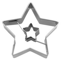 STÄDTER Ausstecher Stern in Stern 4 cm