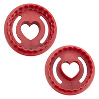 STÄDTER Linzer Ausstecher Herz rot gewellt