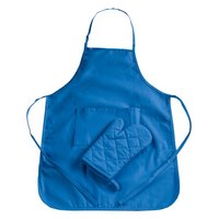 STÄDTER Kinderschürze Set Kleiner Hobbybäcker blau