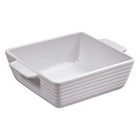KÜCHENPROFI Gratinform Burgund quadratisch 15 cm weiss