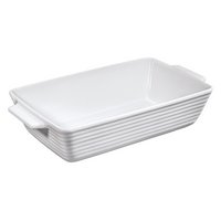 KÜCHENPROFI Gratinform Burgund rechteckig 24 cm weiss