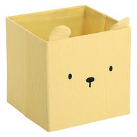 ZELLER Aufbewahrungsbox Bär gelb Musselin