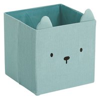ZELLER Aufbewahrungsbox Bär mint Musselin