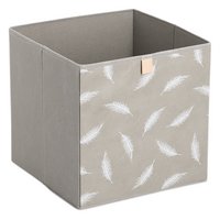 ZELLER Aufbewahrungsbox Feather Vlies taupe