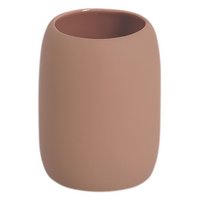 ZELLER Zahnputzbecher Keramik mocca
