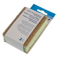 EBNAT Scheuerschwamm Cellulose mit Sisal Pad grün
