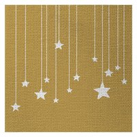 PPD Servietten Stars on Canvas gold
