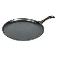 LODGE Grillplatte mit Stiel Gusseisen 26.6cm