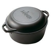 LODGE Dutch Oven Double Grilltopf mit Deckelpfanne 26 cm