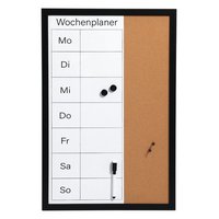 ZELLER Memobord Wochenplaner schwarz