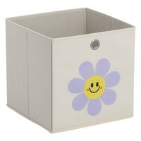 ZELLER Aufbewahrungsbox Happy Flower Vlies creme