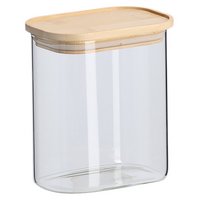 ZELLER Vorratsglas mit Bambusdeckel 1000ml