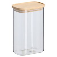 ZELLER Vorratsglas mit Bambusdeckel 1300ml