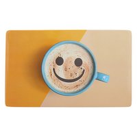ZELLER Frühstücksbrettchen Happy gelb