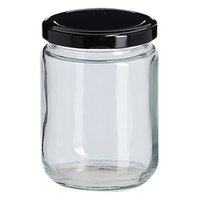 ZELLER Einmachglas mit Metalldeckel schwarz 240ml