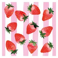 PPD Servietten Strawberry Stripes