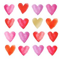 PPD Servietten Aquarell Hearts