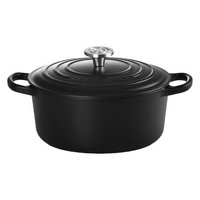 LE CREUSET Bräter Signature schwarz Crucible 22cm