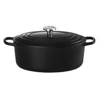 LE CREUSET Bräter oval Signature schwarz Crucible 29cm