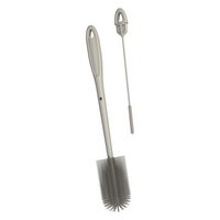 KOCHBLUME Becherbürste und Trinkhalmbürste taupe