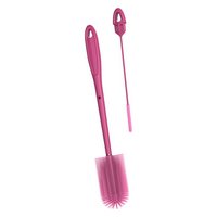 KOCHBLUME Becherbürste und Trinkhalmbürste pink