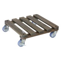 WAGNER SYSTEM Pflanzenroller Kiefer lasiert 40x40 cm anthrazit