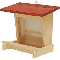 Vogelfutterhaus Wandautomat Dach rot