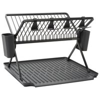 BRABANTIA Abtropfständer gross faltbar SinkSide dark grey