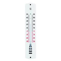 TFA Innen Aussenthermometer Metall weiss