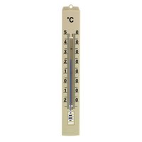 TFA Innen Aussenthermometer Kunststoff braun