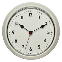 TFA Funk Wanduhr Retro Look beige