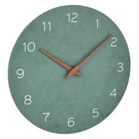 TFA Wanduhr mit Holzzeiger jadegrün