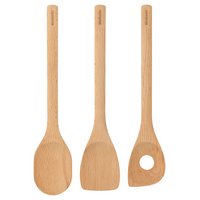 BRABANTIA Küchenhelfer Set Profile Holz 3-teilig
