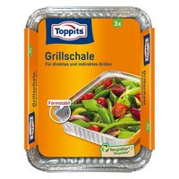 TOPPITS Grillschale Alu 3 Stück