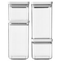 BRABANTIA Vorratsdosen Set Tasty+ 4-teilig light grey