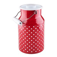 RIESS Milchkanne mit Deckel Pünktchen rot 2.0 l