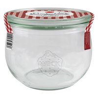 WECK Einmachglas Tulpenfrom mit Glasdeckel 580 ml
