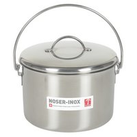 NOSER Komposteimer mit Deckel Inox 3 Liter