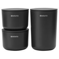 BRABANTIA Aufbewahrungsdosen Set 3-teilig dark grey