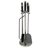LIENBACHER Cheminéegarnitur Inox schwarz