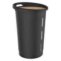 EDA Pellets Behälter mit Rollen schwarz 38 Liter 25 kg