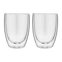 FOREVER Kaffeetasse Glas doppelwandig 2 Stück 200 ml
