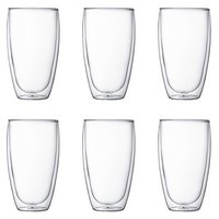 BODUM Trinkglas Pavina doppelwandig 6 Stück 0.45 l