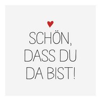 PPD Servietten Schön dass Du da bist